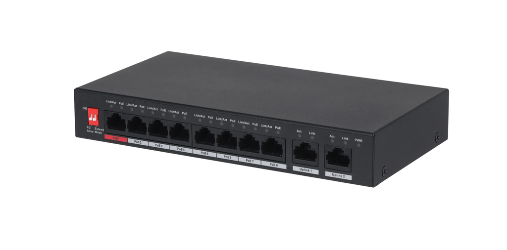 GOLIATH 8-Port PoE Switch +2 Base-T/X Port