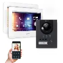 GOLIATH Hybrid IP Videotürsprechanlage Anthrazit 1-Familie 2x 7 Zoll Unterputz 