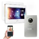GOLIATH Hybrid IP Gegensprechanlage mit App 2x 7 Zoll HD Unterputz 