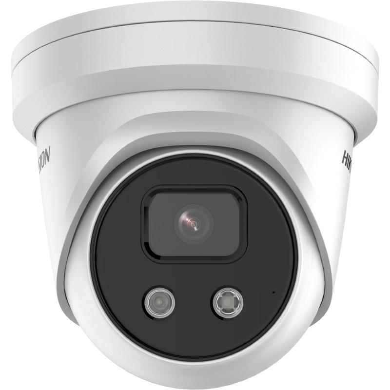 Hikvision 4MP AcuSense Ultra Low Light WDR Turret Netzwerkkamera mit eingebautem Mikrofon 