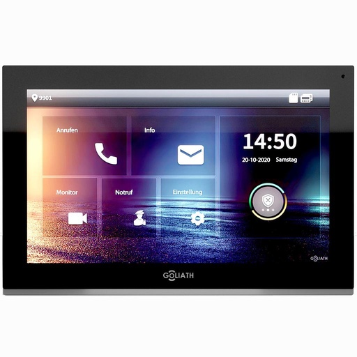 [AV-VTI10SV2] GOLIATH Hybrid IP Video Türsprechanlage Monitor  Schwarz