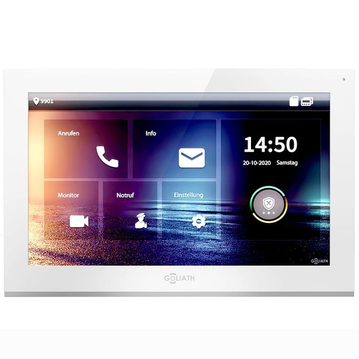 [AV-VTI10WV2] GOLIATH Hybrid IP Video Türsprechanlage 10 Zoll HD Monitor PoE Weiß
