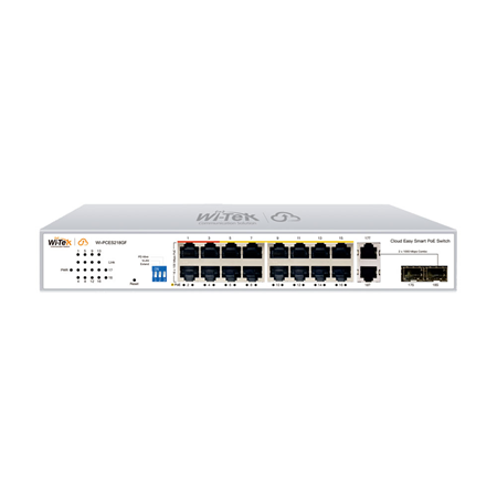 [WI-PCES218GF] Switch mit 16 PoE-Ports, Cloud-verwaltet